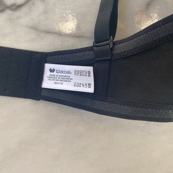 Wacoal Red Carpet Strapless Bra- 34D Black - Picture 4 of 6